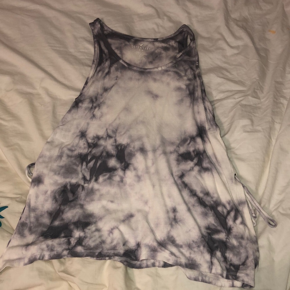 American Eagle tye-dye tanktop w/ laced sides